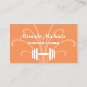 Orange Persoonlijke Trainer Visitekaartje (Voorkant)