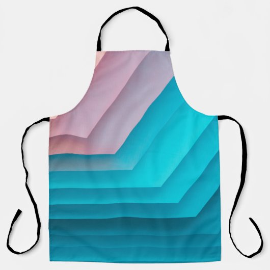 Orange, pink, and teal illustration schort (Voorkant)