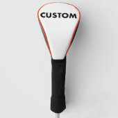 ORANGE Piping Custom Golf Driver Headcover Blank (Voorkant)