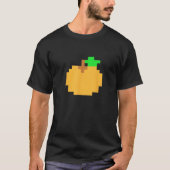 Orange Pixel 8 bit Arcade Video Game Matching Cost T-shirt (Voorkant)