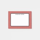 Orange Plaid Post-it® Notes (Voorkant)