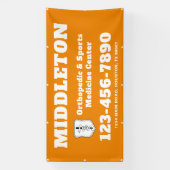 Orange Promotional Business Banner with Logo (Verticaal)