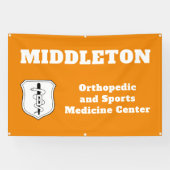 Orange Promotional Business Banner with Logo (Horizontaal)