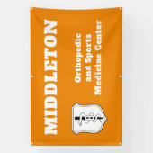 Orange Promotional Business Banner with Logo (Verticaal)