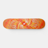 Orange Psychedelic Spirals: Skateboard (Horizontaal)