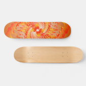 Orange Psychedelic Spirals: Skateboard (Horizontaal)
