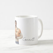 Orange Pumpkins Black Man Koffiemok (Voorkant rechts)