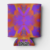 Orange Purple And Red Abstract Graphic Art Design Blikjeskoeler (Voorkant)