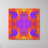 Orange Purple And Red Abstract Graphic Art Design Canvas Afdruk (Voorkant)