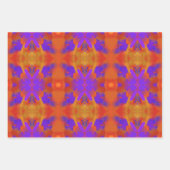 Orange Purple And Red Abstract Graphic Art Design Inpakpapier Vel (Voorkant 2)