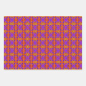 Orange Purple And Red Abstract Graphic Art Design Inpakpapier Vel (Voorkant)