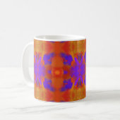 Orange Purple And Red Abstract Graphic Art Design Koffiemok (Voorkant links)