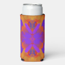 Orange Purple And Red Abstract Graphic Art Design