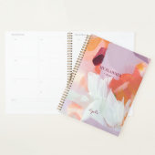 Orange & Purple | Modern Abstract Art Personalized Planner (Display)