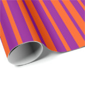 Orange Purple Stylish Stripes Pattern Design  Cadeaupapier (Rol Hoek)