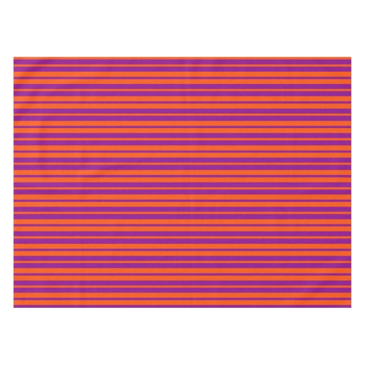 Orange Purple Stylish Stripes Pattern Design  Tafelkleed (Voorkant (Horizontaal))