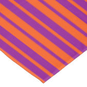 Orange Purple Stylish Stripes Pattern Design  Tafelkleed (Gekanteld)