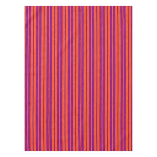 Orange Purple Stylish Stripes Pattern Design  Tafelkleed (Voorkant)