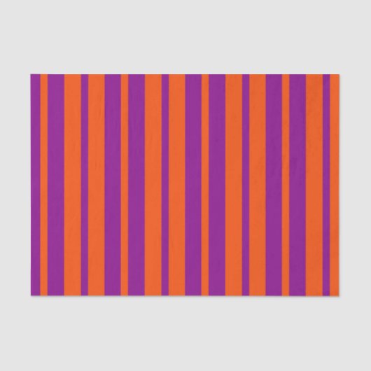 Orange Purple Stylish Stripes Pattern Design Tissuepapier (Voorkant)