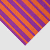 Orange Purple Stylish Stripes Pattern Design Tissuepapier (Detail)