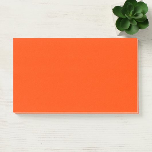 Orange Red Simple 10" x 6" Post-it® Notes (Kantoor)