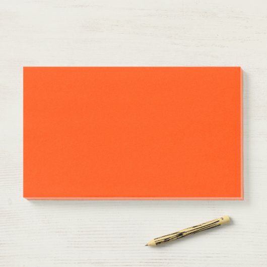 Orange Red Simple 10" x 6" Post-it® Notes (Op bureau)