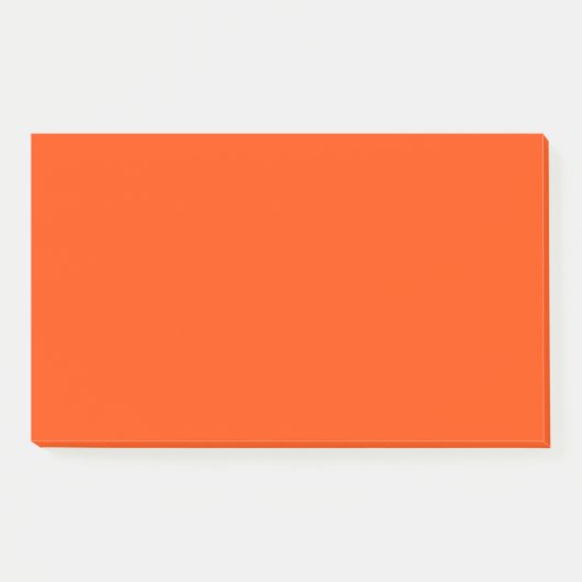 Orange Red Simple 10" x 6" Post-it® Notes (Voorkant)