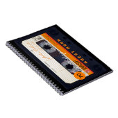 Orange Retro Audiotape 70th birthday Guest Book Notitieboek (Rechterzijde)