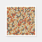 Orange retro dots servet (Voorkant)