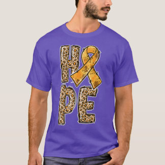 Orange Ribbon Leopard Print HOPE ADHD Survivors 11 T-shirt