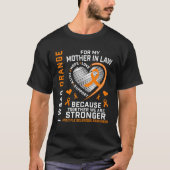 Orange Ribbon MS Mother In Law Multiple Sclerosis T-shirt (Voorkant)