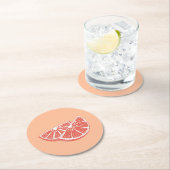 Orange Ronde Kartonnen Onderzetter (Insitu)