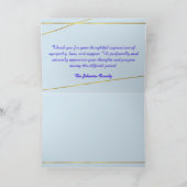 Orange Rose Bereavement Thank You Card Bedankkaart (Binnen)