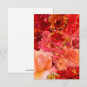 Orange Rose Collage  Notitiekaartje (Voorkant / Achterkant)