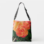 Orange rose  crossbody tas (Achterkant)