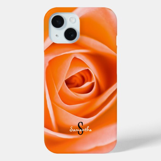 Orange Rose Phone case (Achterkant)