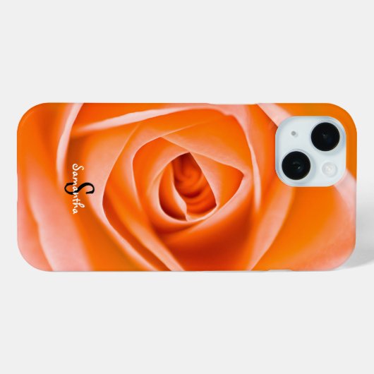 Orange Rose Phone case (Achterkant (horizontaal))