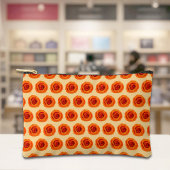 Orange Rose Seamless Pattern Pouch Etui