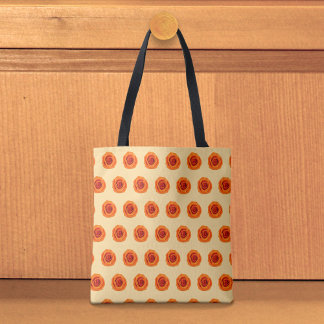 Orange Rose Seamless Pattern Tote Bag