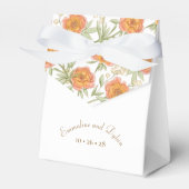 Orange Rose Wedding Bedankdoosjes (Voorkant Zijde)