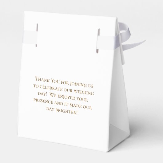 Orange Rose Wedding Bedankdoosjes (Achterkant)