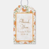 Orange Rose Wedding Cadeaulabel (Voorkant)