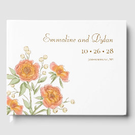 Orange Rose Wedding Gastenboek