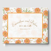 Orange Rose Wedding Gastenboek (Voorkant)