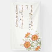 Orange Rose Wedding Spandoek (Verticaal)