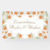 Orange Rose Wedding Spandoek (Horizontaal)