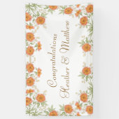 Orange Rose Wedding Spandoek (Verticaal)