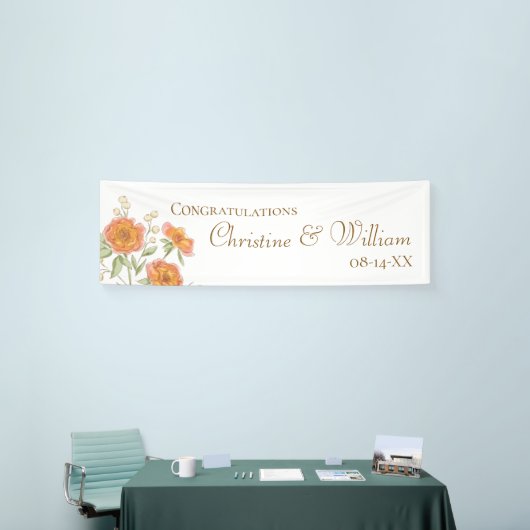 Orange Rose Wedding Spandoek (Beurs)