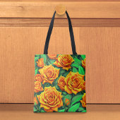 Orange Roses Tote Bag