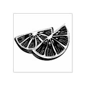 Orange Rubberstempel (Afrduk)